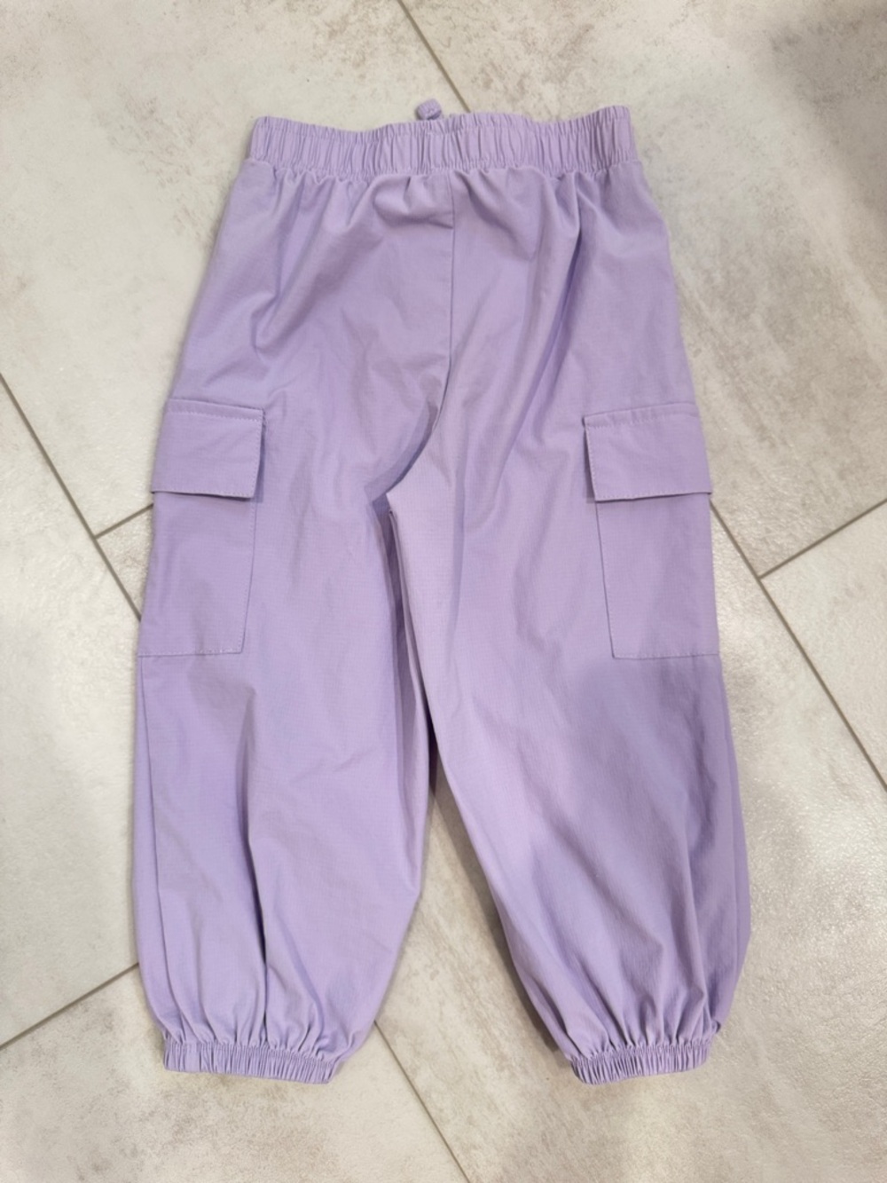 Grayson Mini 3T Lavender Cargo Joggers with Elastic Waist & Ankles